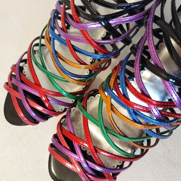 Ashro colorful Heels NWT (K77) - Picture 4 of 7